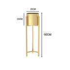 SOGA 4X 90cm Gold Metal Plant Stand with Flower Pot Holder Corner Shelving Rack Indoor Display