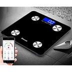 SOGA Wireless Bluetooth Digital Body Fat Scale Bathroom Health Analyser Weight Black