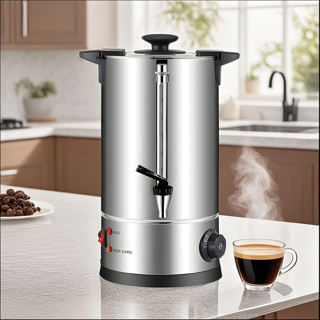 SOGA Electric Water Boiler – 12L Stainless Steel Hot Water Urn