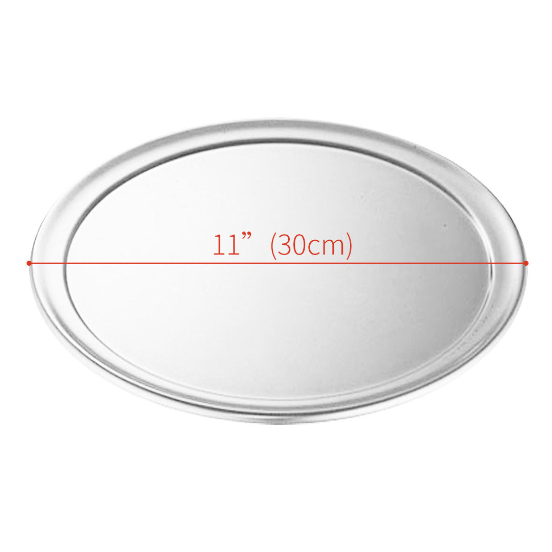 SOGA 6X 11-inch Round Aluminum Steel Pizza Tray Home Oven Baking Plate Pan
