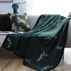 SOGA 2X Forest Green Zebra Print Throw Blanket 130x180cm Acrylic $ 189