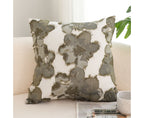 SOGA 45cm Abstract Gray Floral Watercolor Print Contemporary Throw Pillow