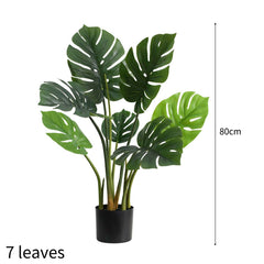 SOGA 2X 80cm Artificial Indoor Potted Turtle Back Fake Decoration Tree Flower Pot Plant