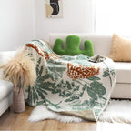 SOGA Tropical Leaf Print Throw Blanket 130x180cm Soft Polyester $ 122.50