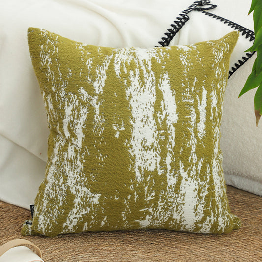 SOGA 2X 50cm Throw Pillow White and Olive Green Plush Polyester Fiber and Cotton for Home Decor