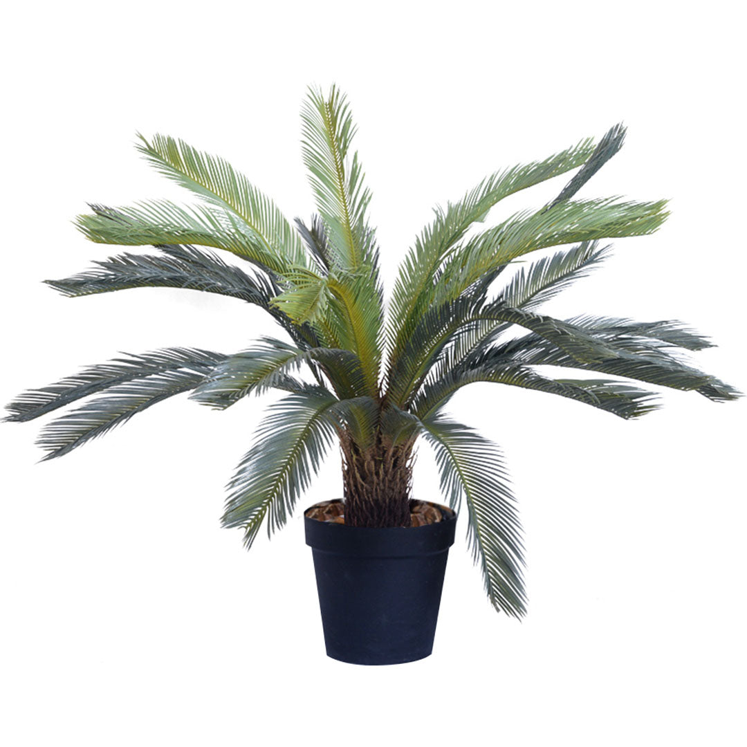 SOGA 4X 125cm Artificial Indoor Cycas Revoluta Cycad Sago Palm Fake Decoration Tree Pot Plant