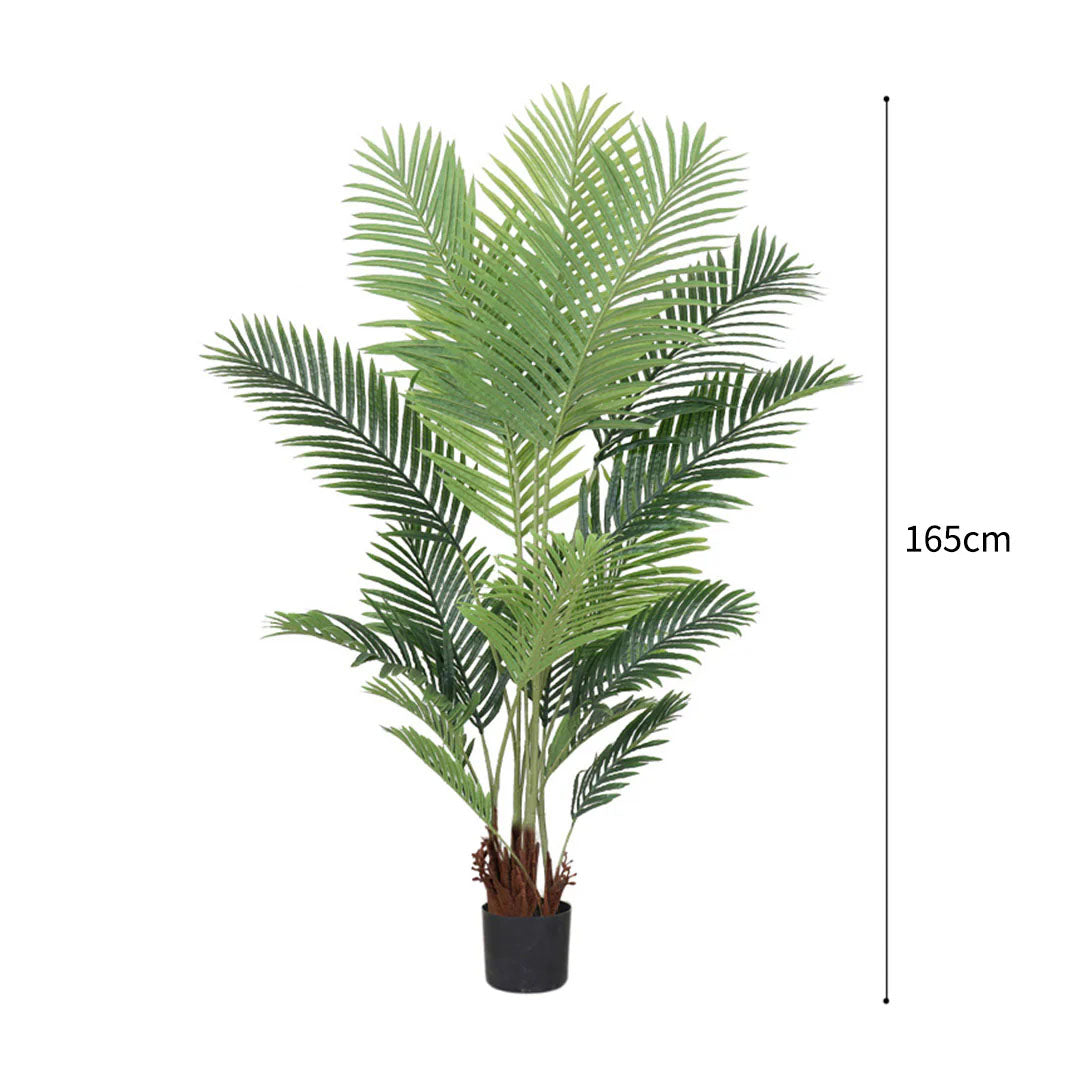 SOGA 4X 165cm Artificial Swallowtail Sunflower Fake Decoration Tree Flower Pot Plant