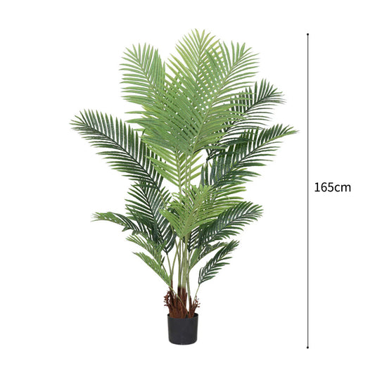 SOGA 4X 165cm Artificial Swallowtail Sunflower Fake Decoration Tree Flower Pot Plant