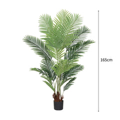 SOGA 4X 165cm Artificial Swallowtail Sunflower Fake Decoration Tree Flower Pot Plant