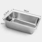 SOGA 6X Gastronorm GN Pan Full Size 1/1 GN Pan 6.5cm Deep Stainless Steel Tray