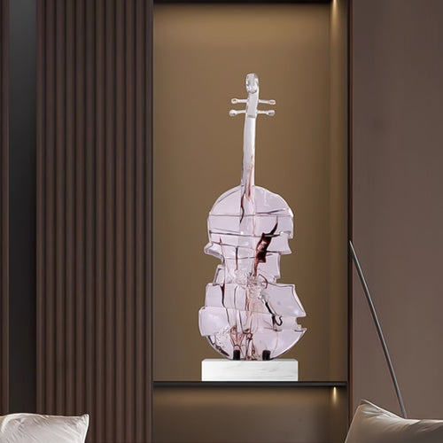 SOGA 75cm Crystal Violin Sculpture – Home Decor