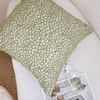 SOGA 50cm Modern Olive Green Speckled Pattern Textured Throw Pillow