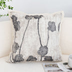 SOGA 2X 45cm Modern Gray Floral Stem Pattern Contemporary Throw Pillow