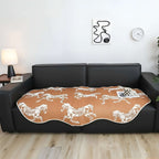 SOGA Two-Seater Orange Horse Print 90x180cm Throw Blanket Sofa Cover $ 111