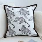 SOGA 2X 45cm Throw Pillow White Leopard Light Luxury Decorative Cushion for Living Room