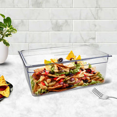 SOGA 200mm Clear Gastronorm GN Pan 1/1 Food Tray Storage with Lid
