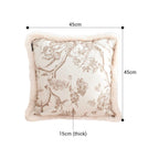 SOGA 2X 45cm Light Luxury French Style Printed Plush Pillow Set Throw Pillow