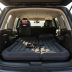 SOGA Car Bundle F – Black Back Seat Storage Organizer & Portable Inflatable Boot Mattress