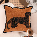 SOGA 2X 45cm Stylish Golden Yellow Black Leopard Pattern Throw Pillow $ 133
