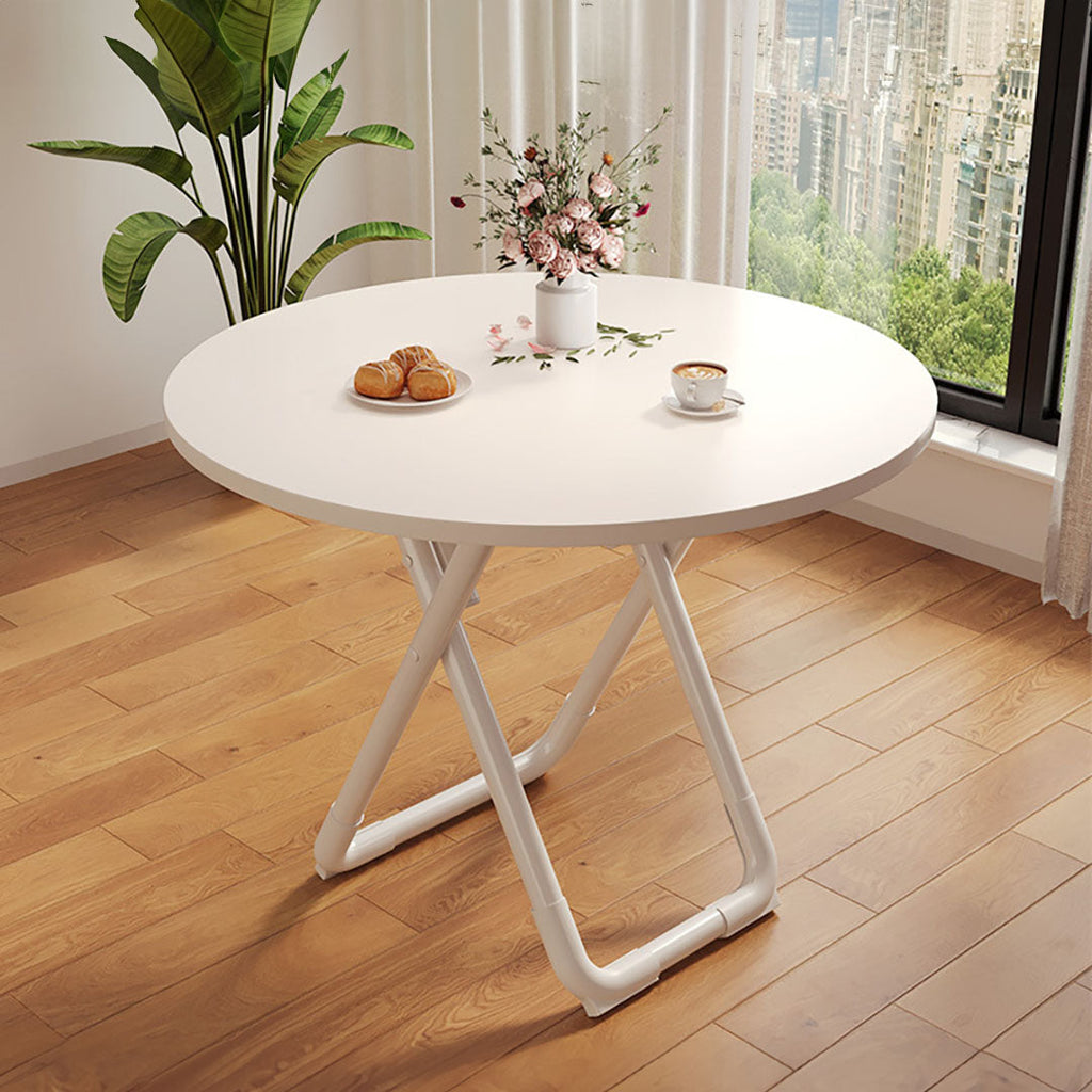 SOGA 2X 80cm White Modern Minimalist Table with Sleek Surface Stylish and Functional Design