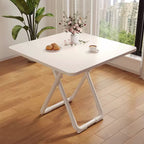 SOGA 80cm White Square Table with White Legs Modern Minimalist Design for Home Decor