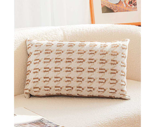 SOGA 35cm Rectangular Modern Decorative Embroidered Geometric Throw Pillow