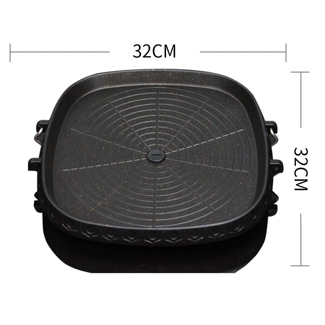 Portable Korean BBQ Butane Gas Stove Stone Grill Plate Non Stick