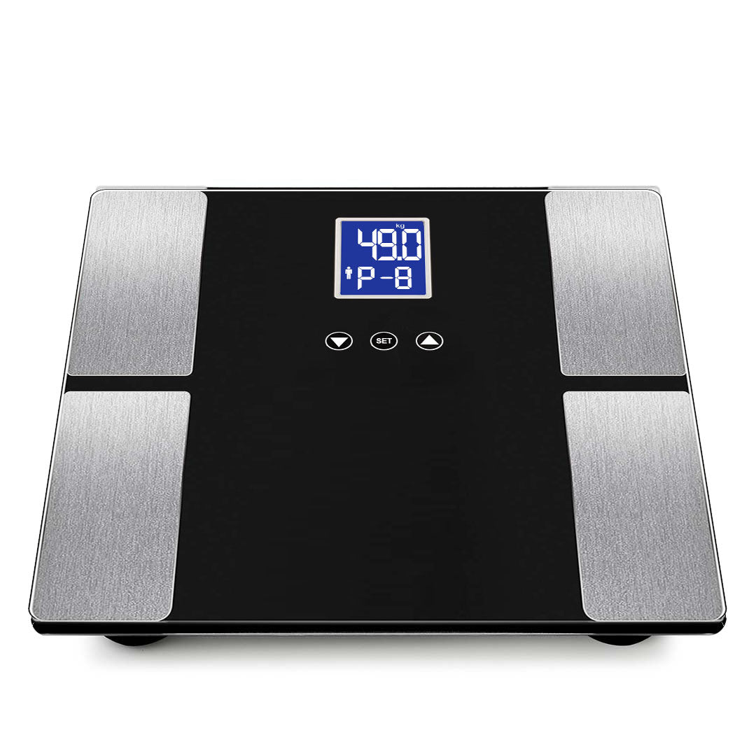 SOGA 2X Digital Electronic LCD Bathroom Body Fat Scale Weighing Scales Weight Monitor Black