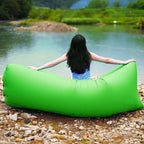Fast Inflatable Sleeping Bag Lazy Air Sofa Green