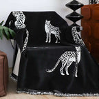 SOGA One-seater Black Sofa Cover Leopard Print 130x180cm Polyester $ 79