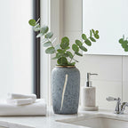 SOGA 30x19cm Grey Medium Ceramic Flower Vase Elegant Living Room Home Decor