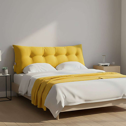 SOGA Home & Living Bundle – Yellow Triangular Wedge Pillow & Yellow Striped Flannel Throw $ 0