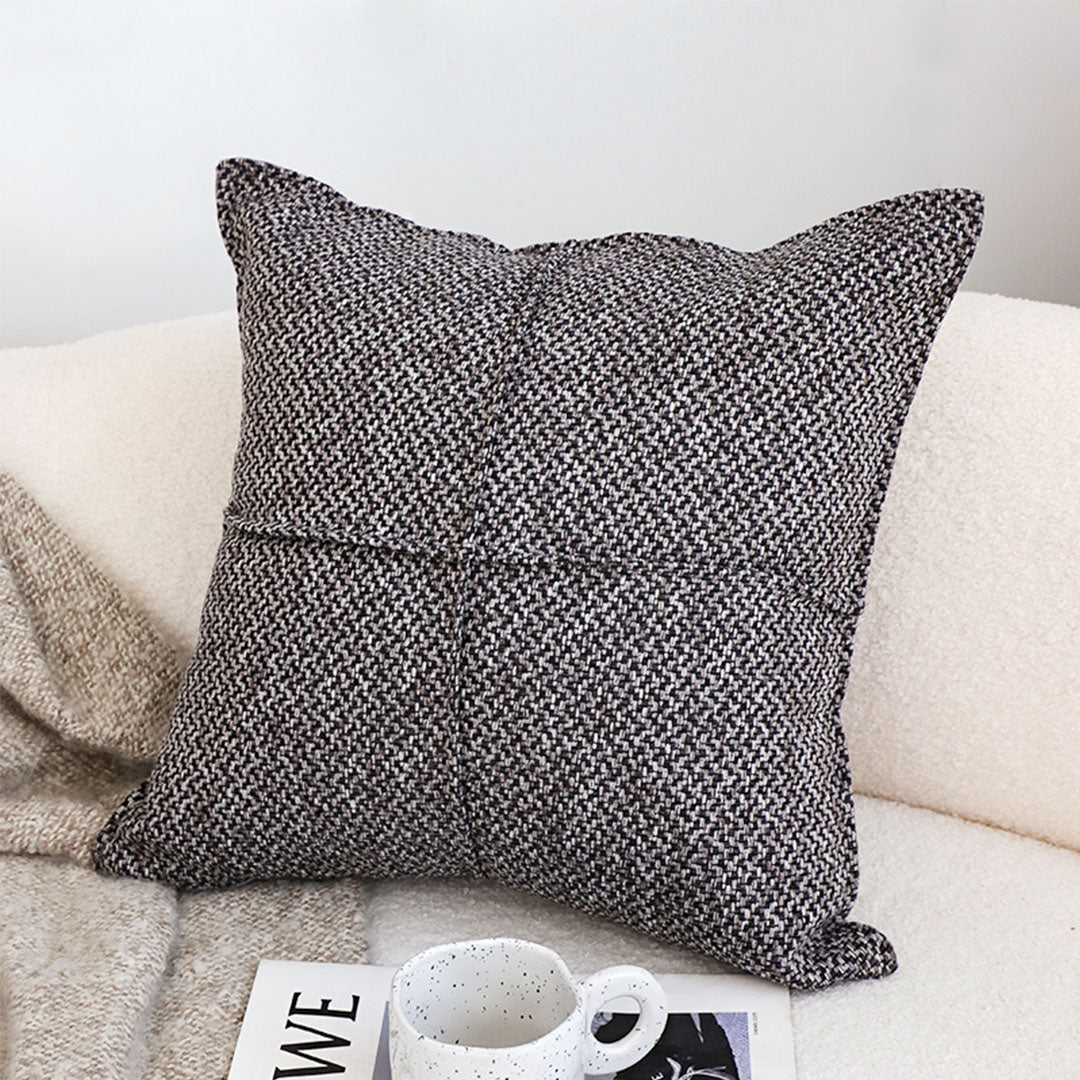 SOGA 2X 45cm Modern Herringbone Textured Woven Square Throw Pillow