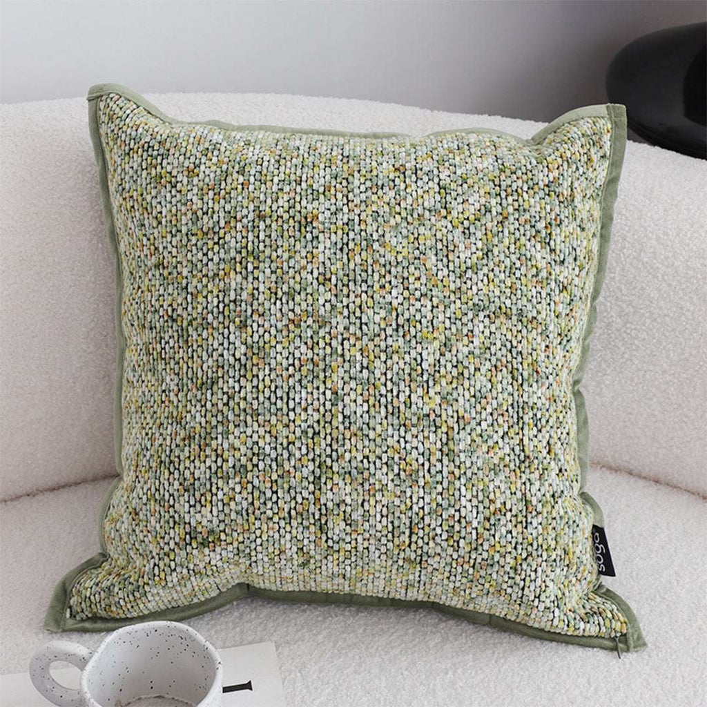 SOGA 2X Woven Cushion 45cm Green Yellow Multi-Color Textured Decorative Throw Pillow $ 129