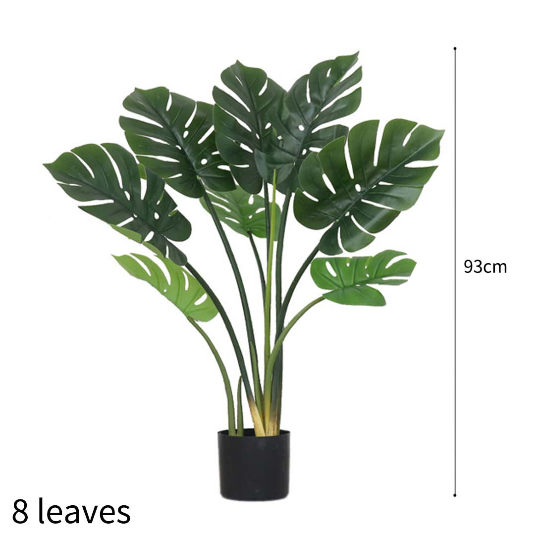 SOGA 4X 93cm Artificial Indoor Potted Turtle Back Fake Decoration Tree Flower Pot Plant