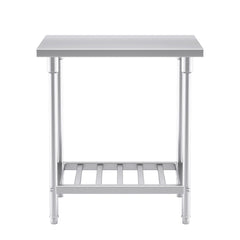 SOGA Commercial Catering Kitchen Stainless Steel Prep Work Bench Table 80*70*85cm