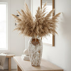 SOGA 35x17 Gradient White Large Ceramic Flower Vase Elegant Living Room Home Decor