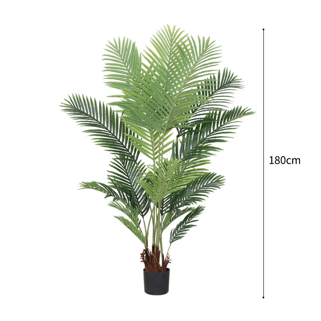 SOGA 2X 180cm Artificial Swallowtail Sunflower Fake Decoration Tree Flower Pot Plant