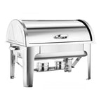 SOGA 4X 9L Stainless Steel Full Size Roll Top Chafing Dish Food Warmer