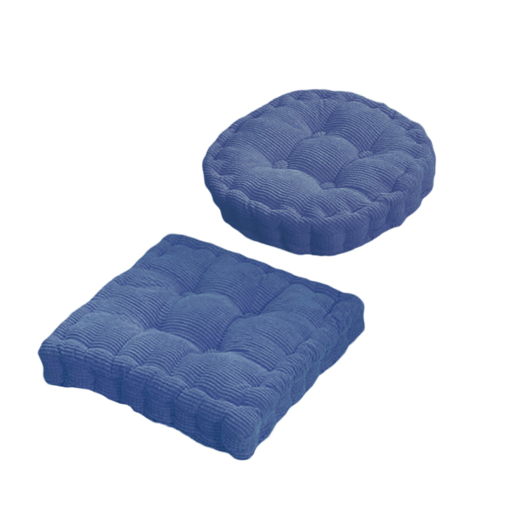 SOGA 4X Blue Square Cushion Soft Leaning Plush Backrest Throw Seat Pillow Home Office Decor