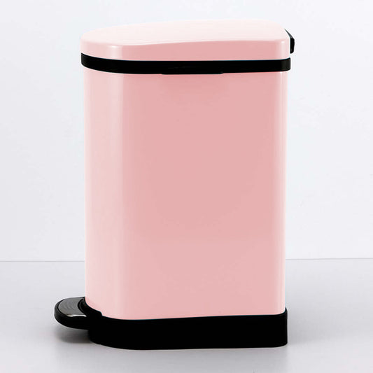 SOGA 2X Foot Pedal Stainless Steel Rubbish Recycling Garbage Waste Trash Bin 10L U Pink