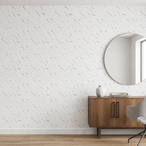 SOGA Peel & Stick Floor and Wall Tiles 30 x 30cm 10 Pack White Faux Marble