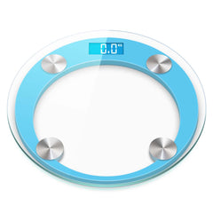 SOGA 180kg Digital Fitness Weight Bathroom Gym Body Glass LCD Electronic Scale White/Blue