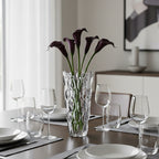 SOGA 30cm Glass Grey Vase Crystal VASE Thick Modern - Home Decor