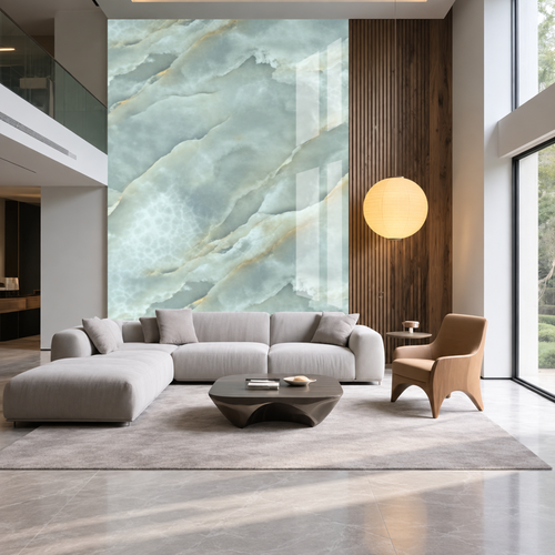 SOGA Peel & Stick Floor and Wall Tiles 30 x 30cm 10 Pack Jade Faux Marble