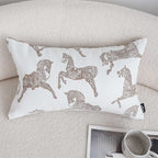SOGA 2X 35cm White Decorative Horse Pattern Cushion Throw Pillow $ 142