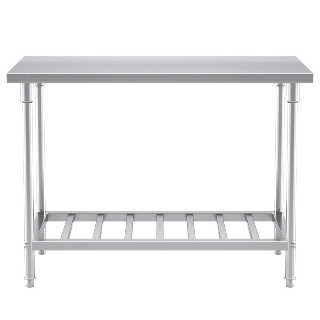 SOGA Commercial Catering Kitchen Stainless Steel Prep Work Bench Table 120*70*85cm