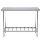 SOGA Commercial Catering Kitchen Stainless Steel Prep Work Bench Table 120*70*85cm