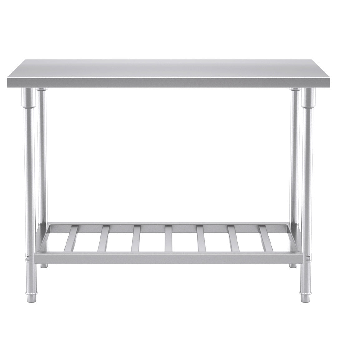 SOGA Commercial Catering Kitchen Stainless Steel Prep Work Bench Table 120*70*85cm