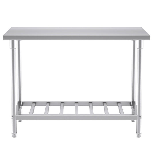 SOGA Commercial Catering Kitchen Stainless Steel Prep Work Bench Table 120*70*85cm